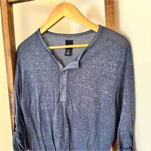 H&M mens blue T